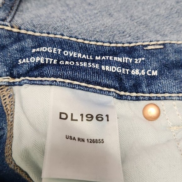 DL 1961 Blue Denim Overalls Size Small - Picture 7 of 10